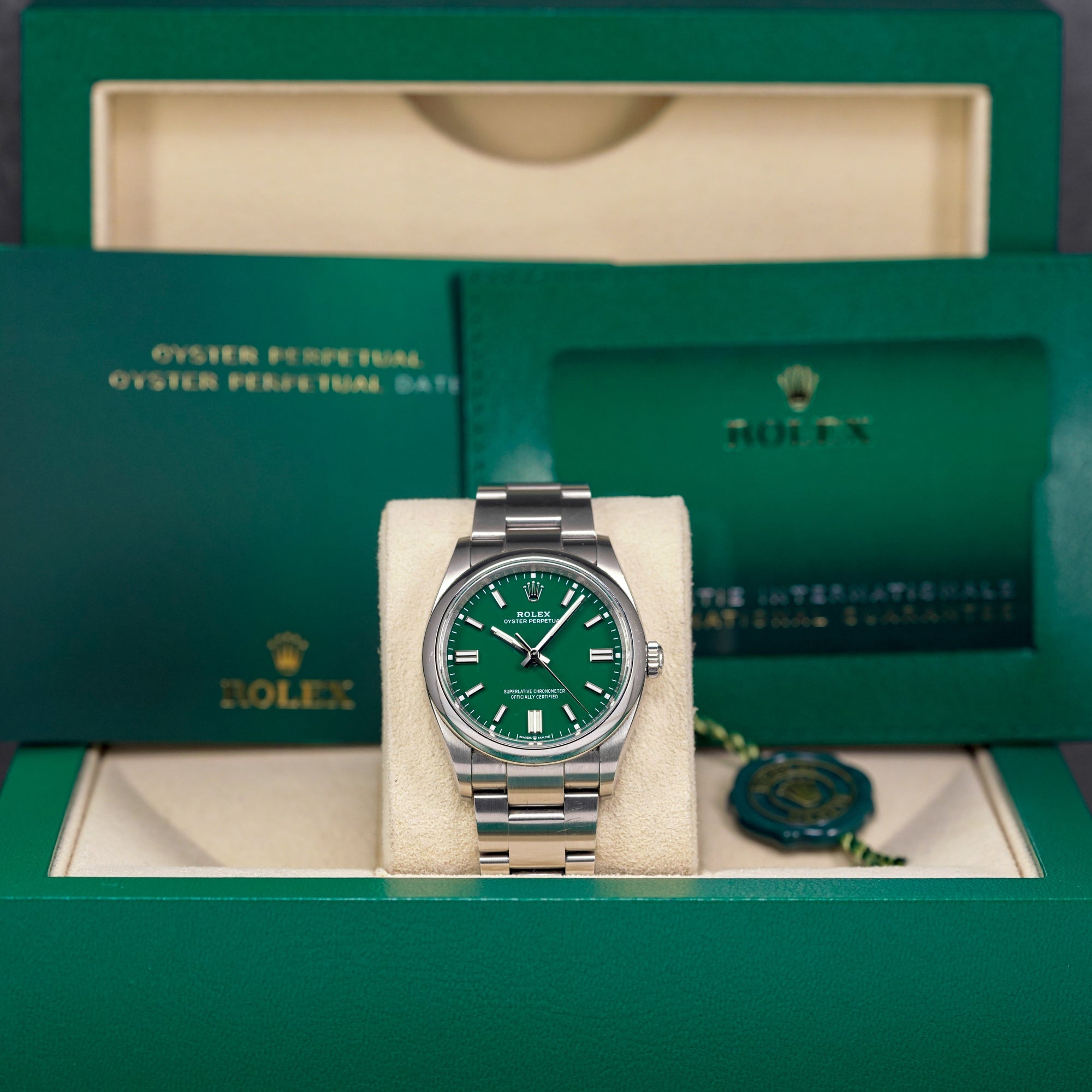 OYSTER PERPETUAL 36MM GREEN DIAL (2024)