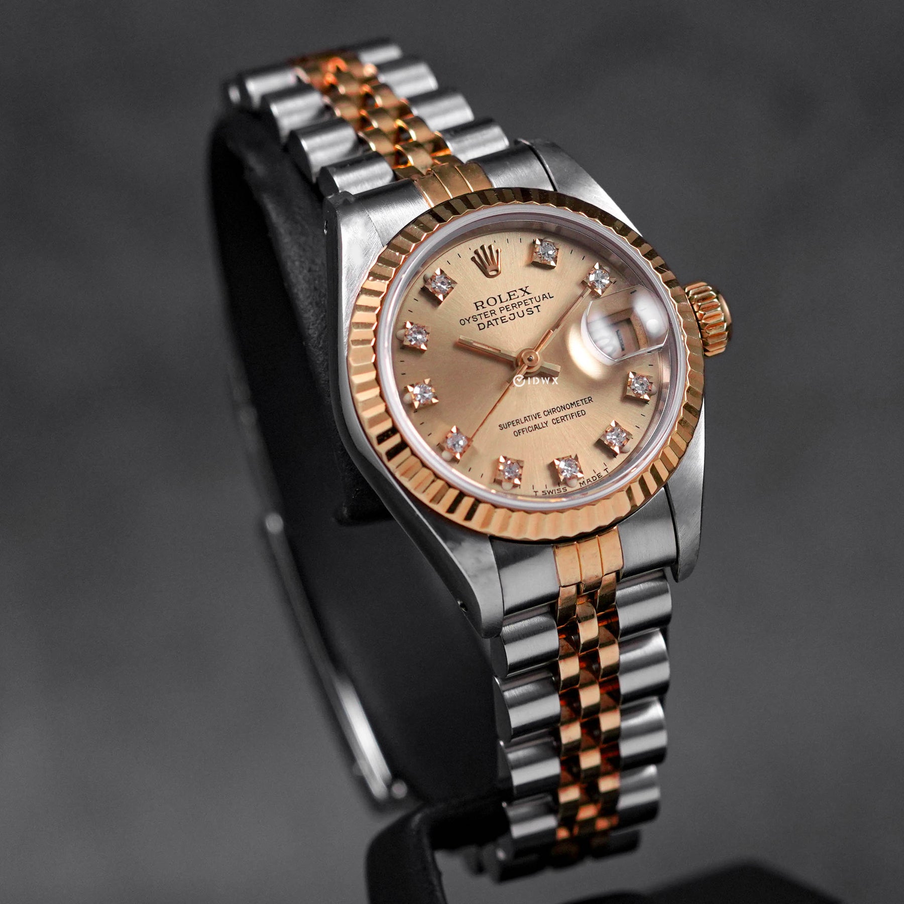 DATEJUST 26MM TWOTONE YELLOWGOLD CHAMPAGNE DIAMOND DIAL (WATCH ONLY)