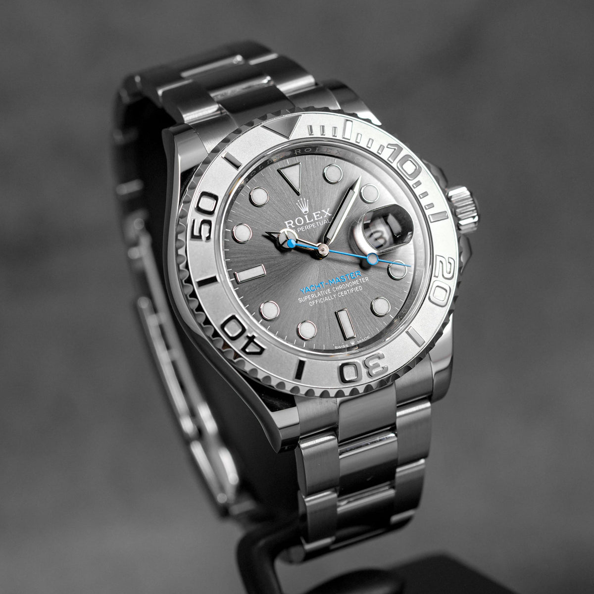 YACHT-MASTER 40MM RHODIUM DIAL PLATINUM BEZEL (2021)