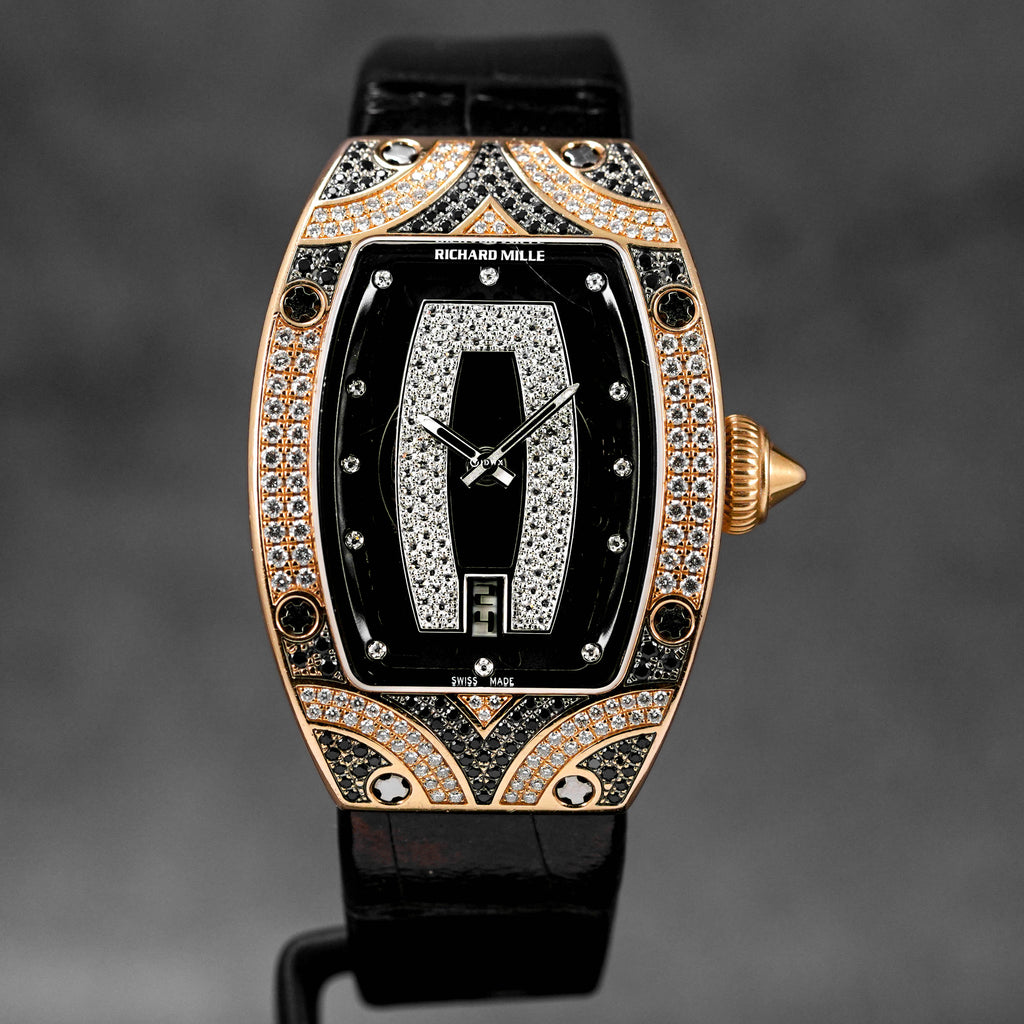 RICHARD MILLE RM 007 ROSEGOLD DIAMOND WATCH BOX OMNILUXE