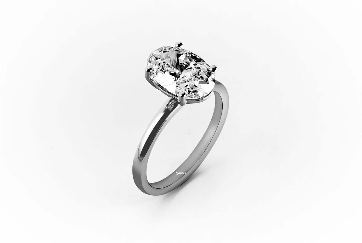 2CT OVAL BRILLIANT SOLITAIRE RING
