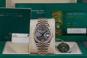 Harga Rolex 36 Twotone Rosegold Rhodium Roman Indonesia