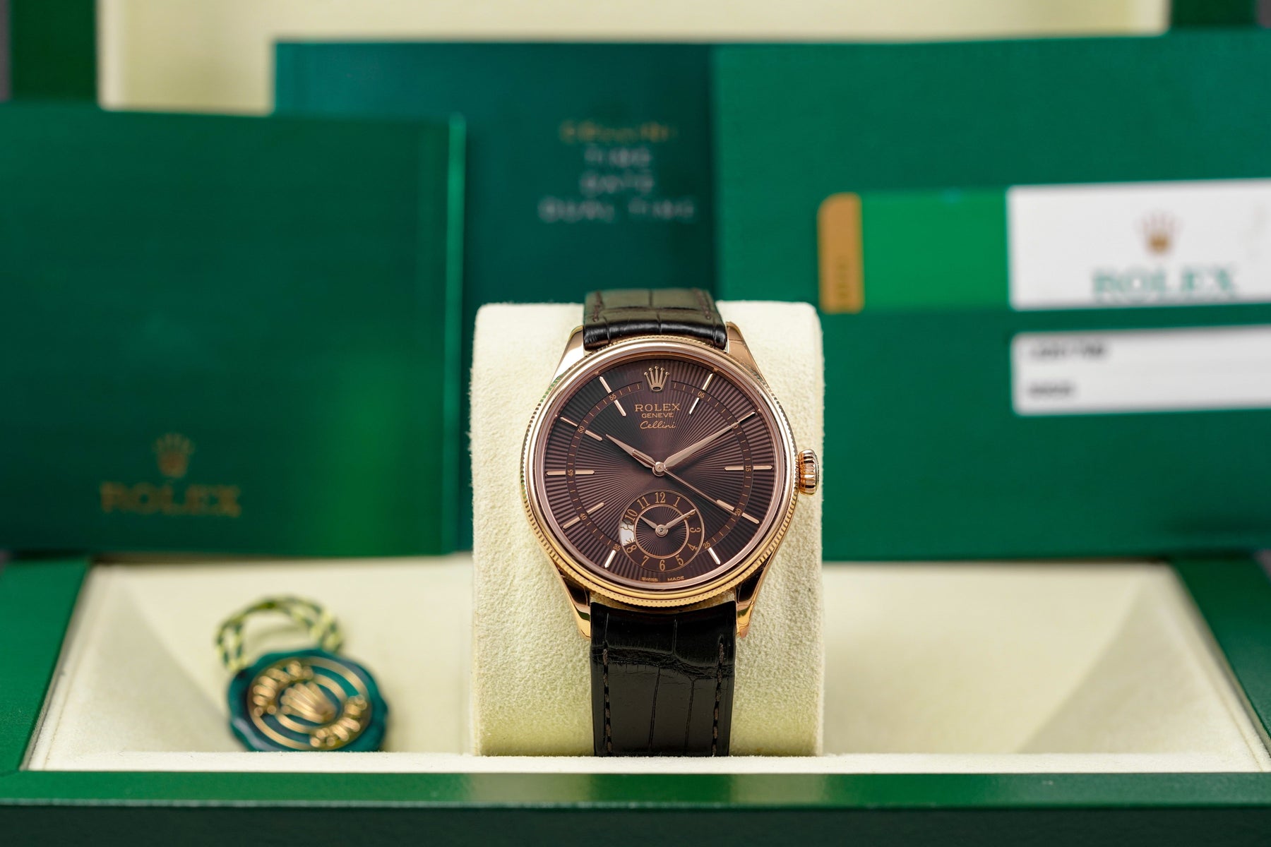 Harga Rolex Cellini Dualtime Rosegold Choco Indonesia