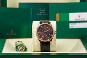 Harga Rolex Cellini Dualtime Rosegold Choco Indonesia