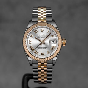 Harga Rolex Datejust 28 Yellowgold Silver Roman Indonesia