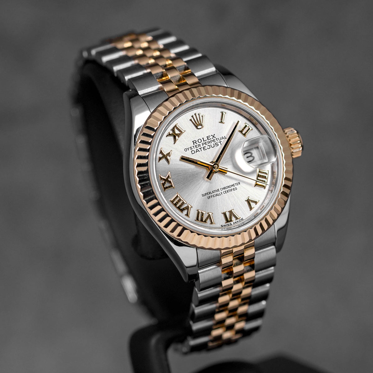 Harga Rolex Datejust 28 Yellowgold Silver Roman Indonesia