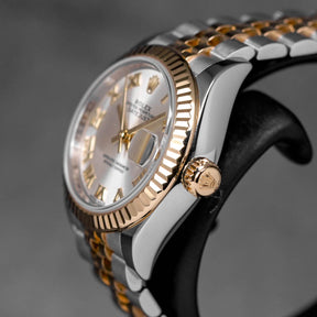 Harga Rolex Datejust 28 Yellowgold Silver Roman Indonesia