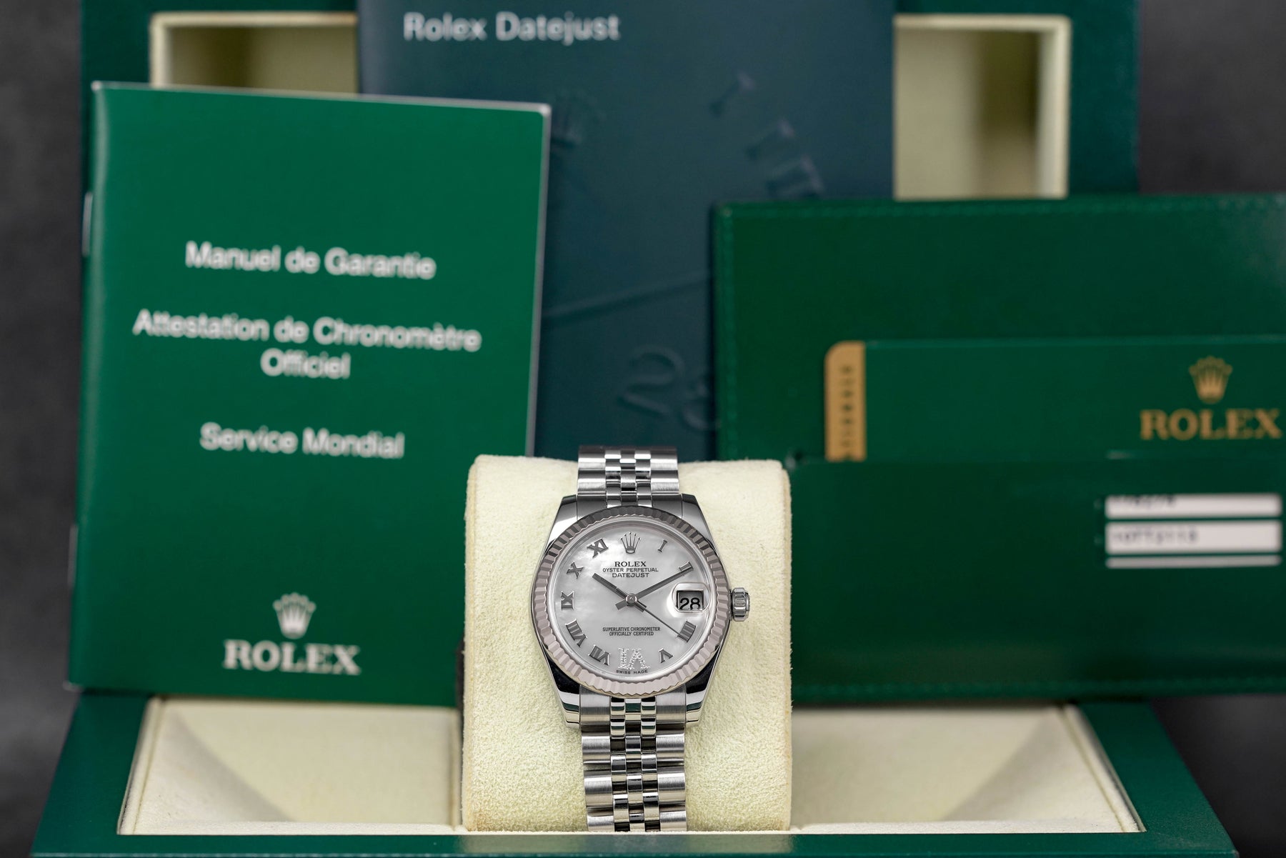 DATEJUST 31MM MOP ROMAN DIAL DIAMOND ON VI (2010)