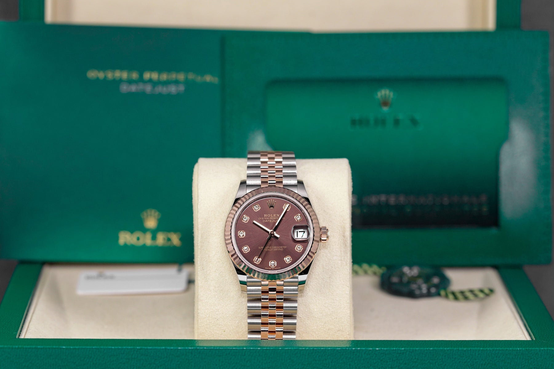 Harga Rolex Datejust 31 Rosegold Choco Diamond Indonesia