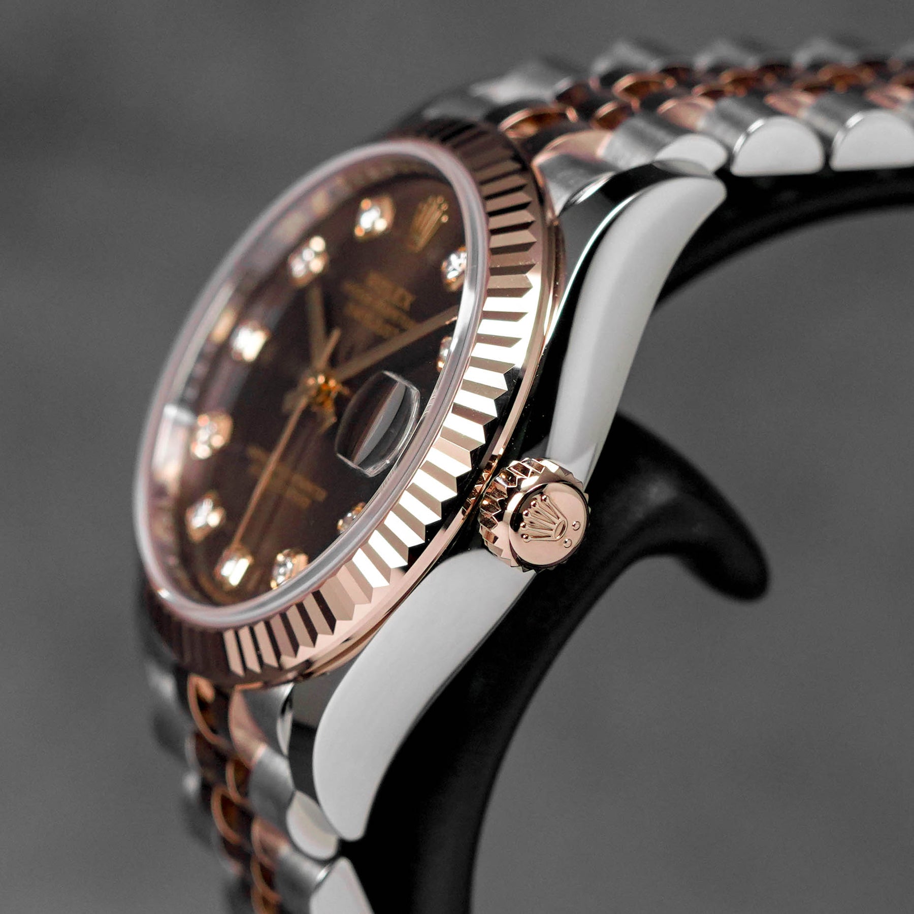 Harga Rolex Datejust 31 Twotone Rosegold Choco Diamond Indonesia