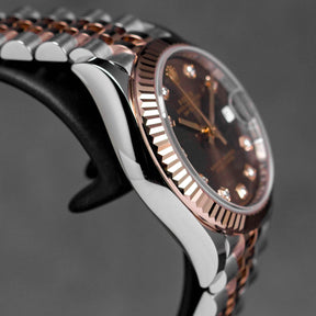 Harga Rolex Datejust 31 Twotone Rosegold Choco Diamond Indonesia