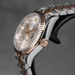 Harga Rolex Datejust 31 Twotone Rosegold Silver Diamond Indonesia