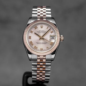Harga Rolex Datejust 31 Twotone Salmon Roman Indonesia