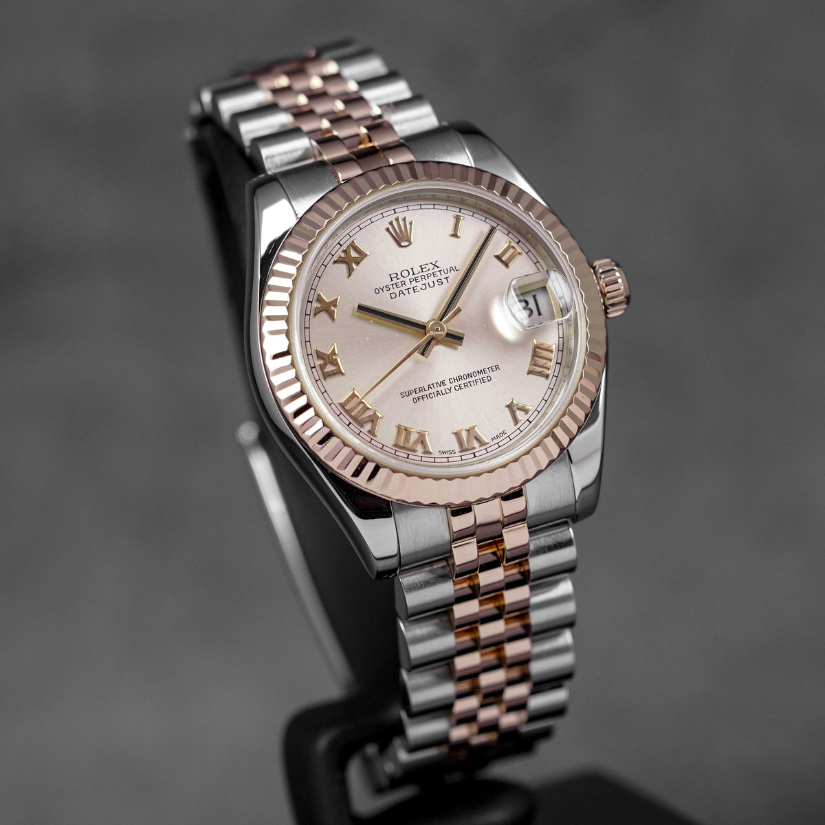 Harga Rolex Datejust 31 Twotone Salmon Roman Indonesia