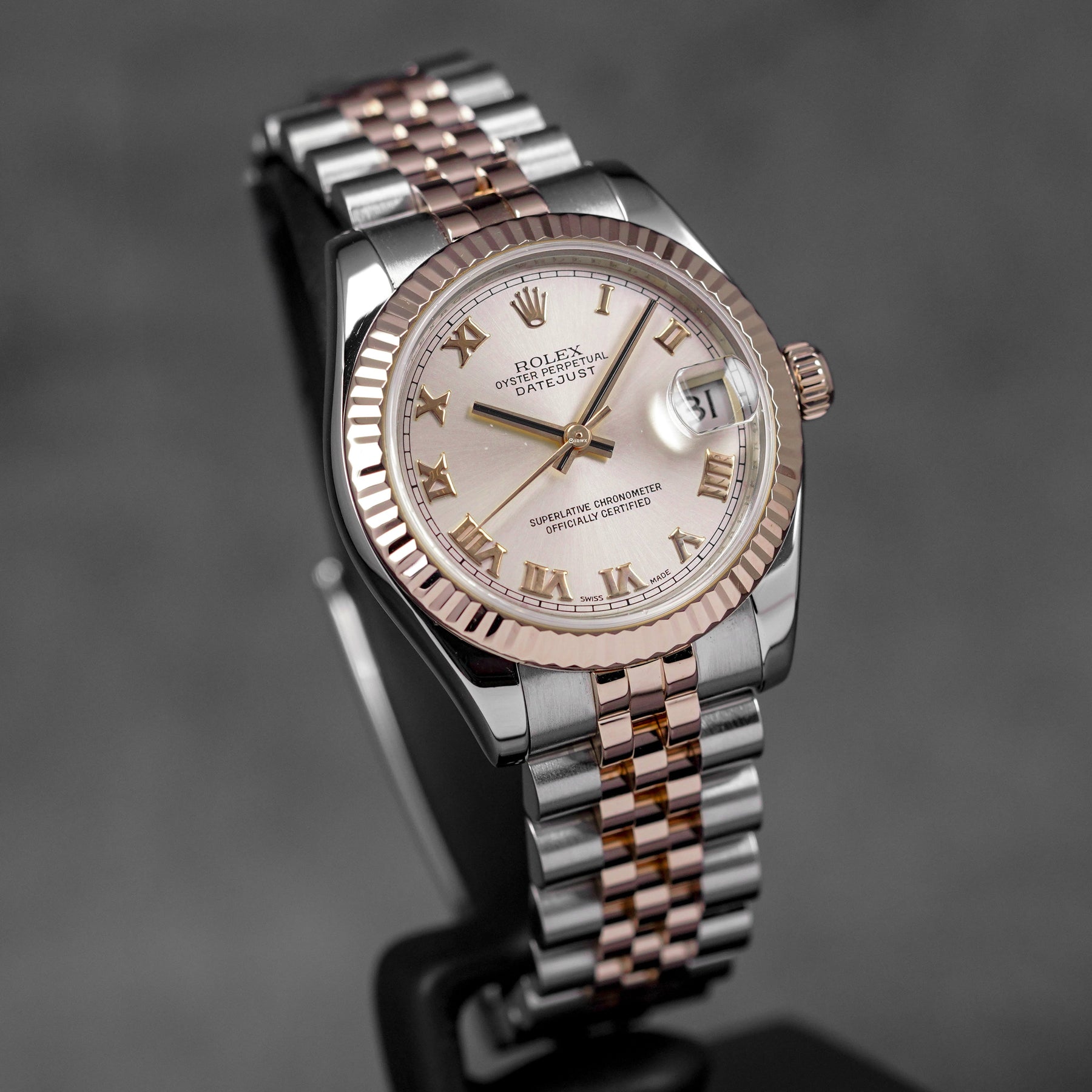 Harga Rolex Datejust 31 Twotone Salmon Roman Indonesia