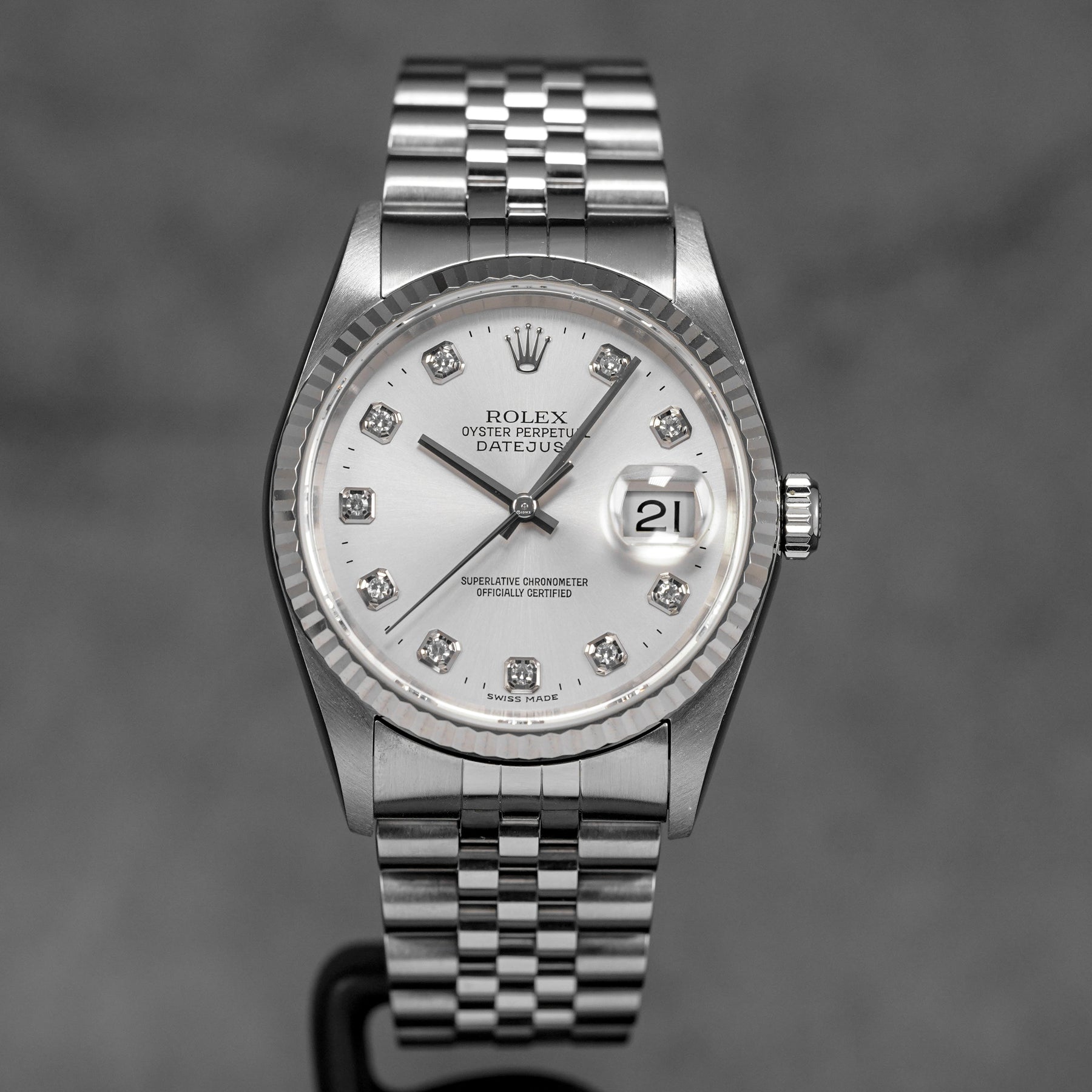 Harga Rolex Datejust 36 16234 Silver Diamond Indonesia