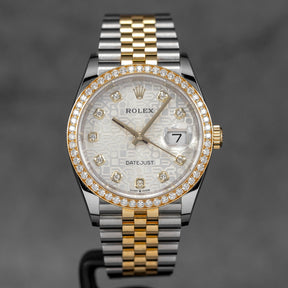 Harga Rolex Datejust 36 Silver Computerized Diamond Indonesia