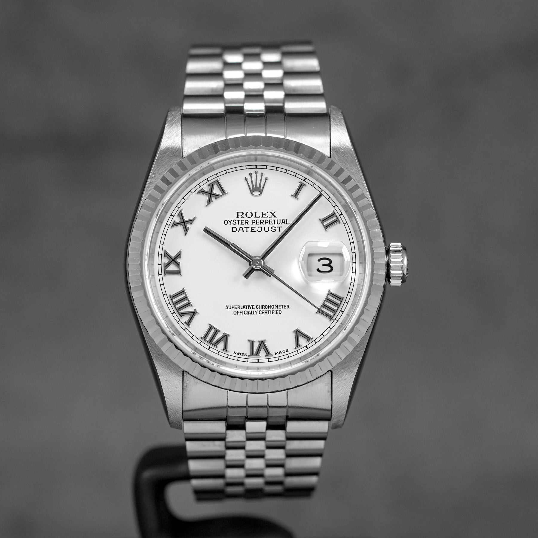DATEJUST 36MM WHITE ROMAN DIAL Y SERIES (UNDATED)