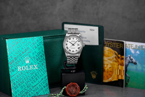 DATEJUST 36MM WHITE ROMAN DIAL Y SERIES (UNDATED)