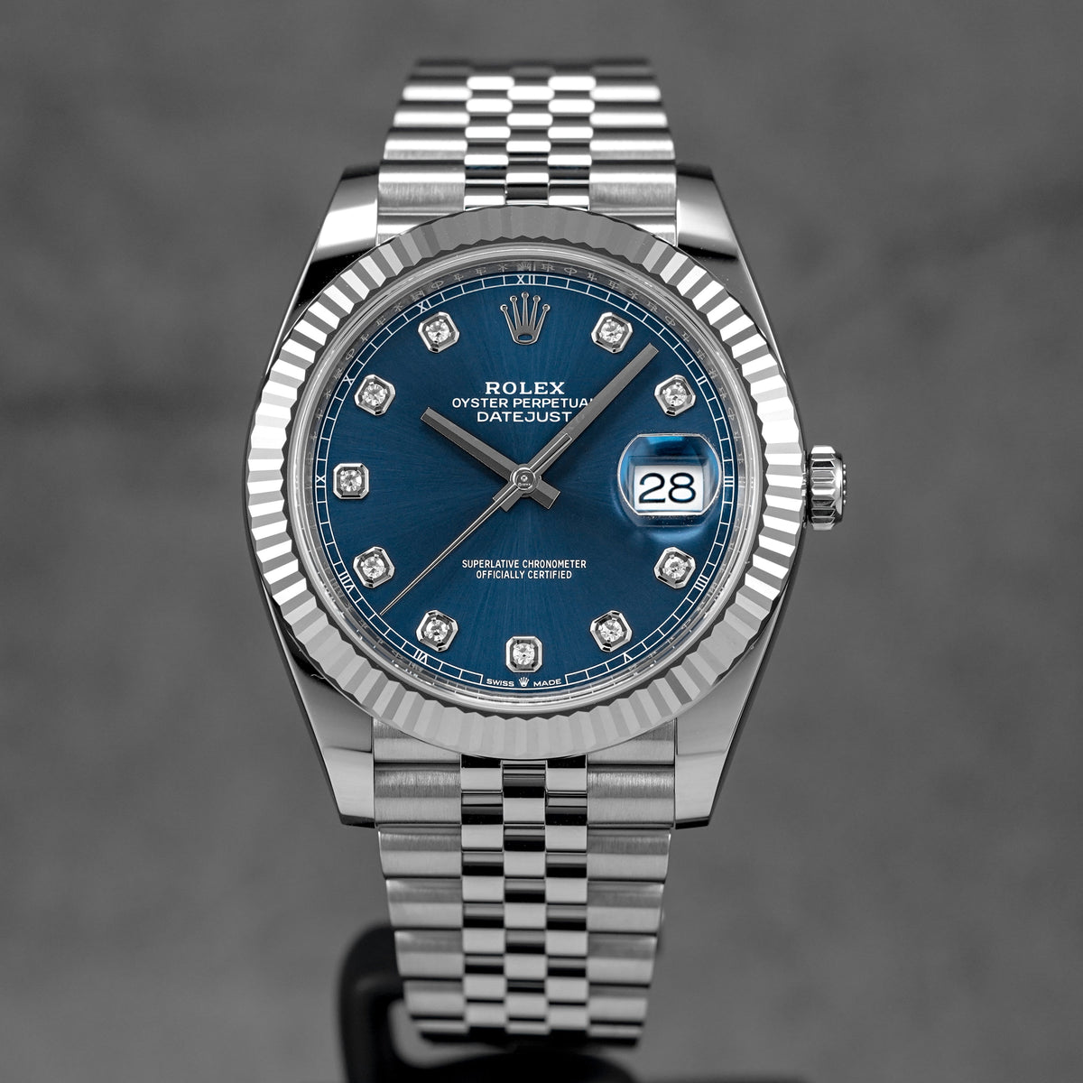 DATEJUST 41MM BLUE DIAMOND DIAL (2025)