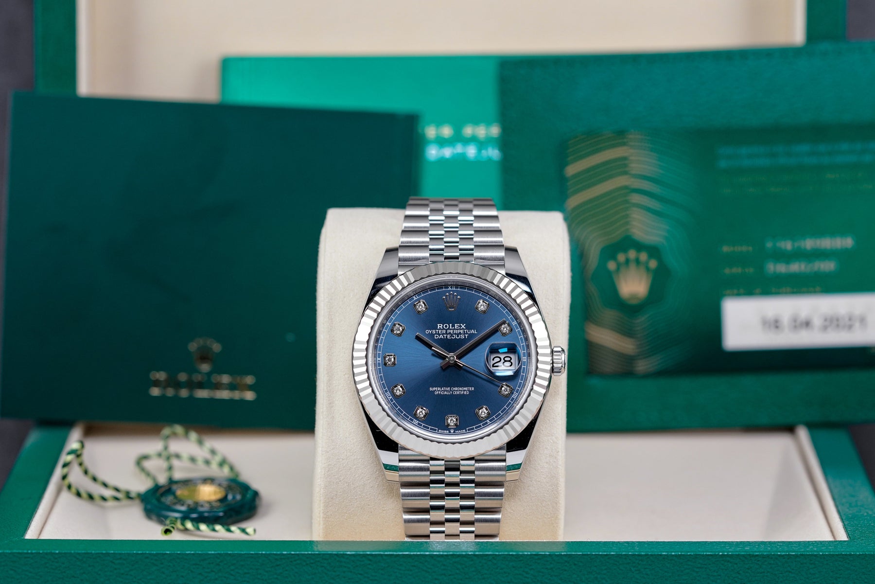 DATEJUST 41MM BLUE DIAMOND DIAL (2025)