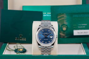 DATEJUST 41MM BLUE DIAMOND DIAL (2025)