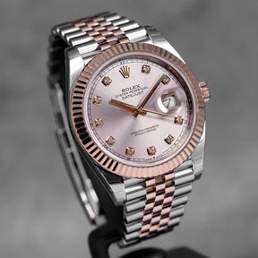 Harga Rolex Datejust 41 Pink Sundust Diamond