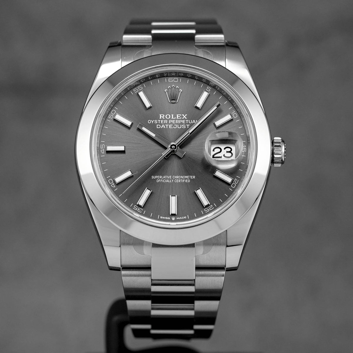 DATEJUST 41MM RHODIUM DIAL (2023)