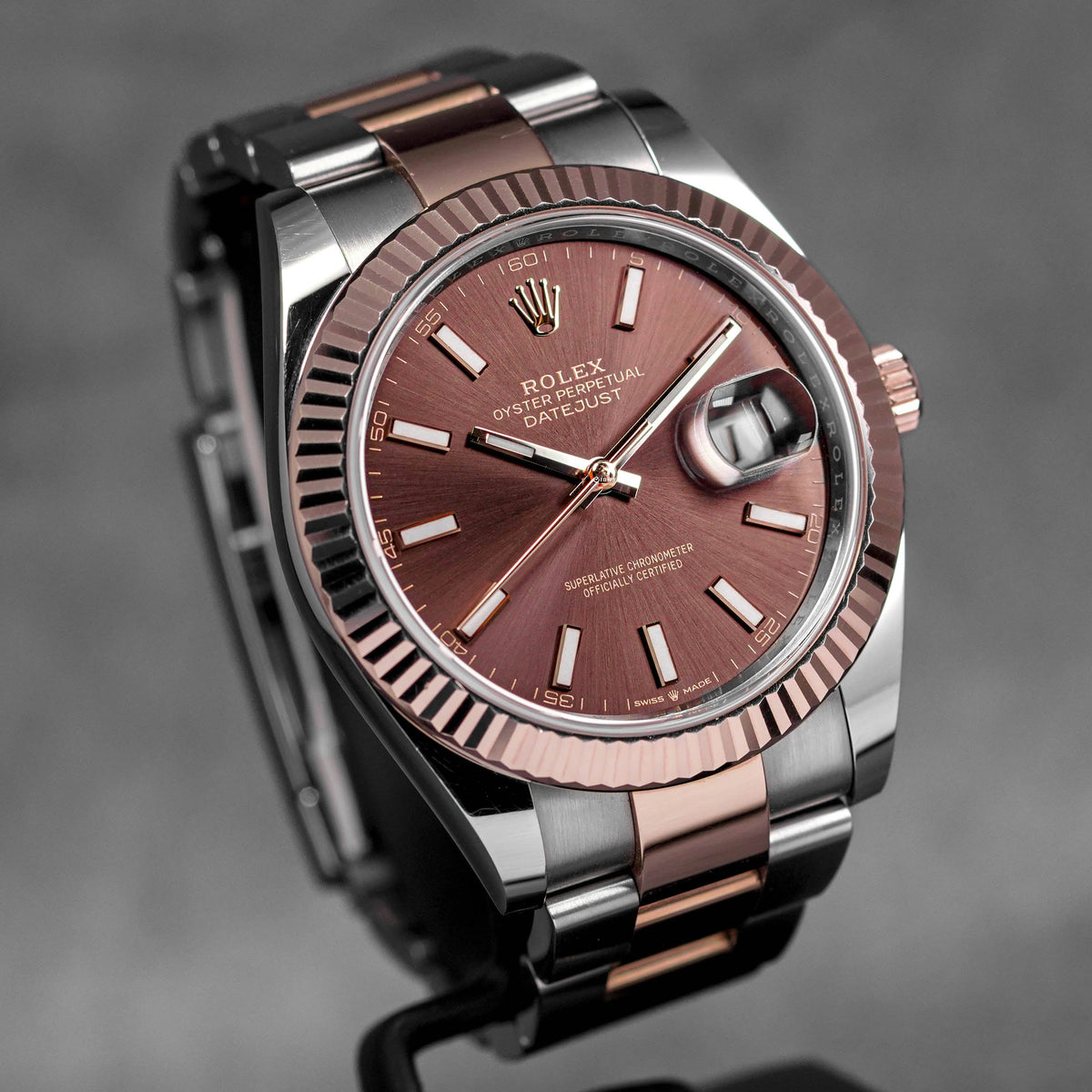 Harga Rolex Datejust 41 Twotone Rosegold Choco Indonesia