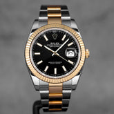 Harga Rolex Datejust 41mm Twotone Black Indonesia