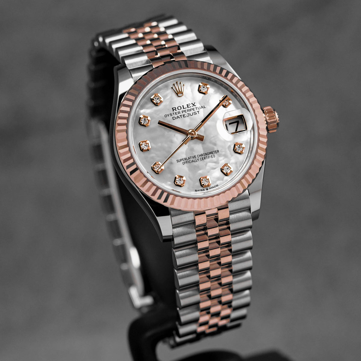 DATEJUST 31MM TWOTONE ROSEGOLD MOP DIAMOND DIAL (2026)