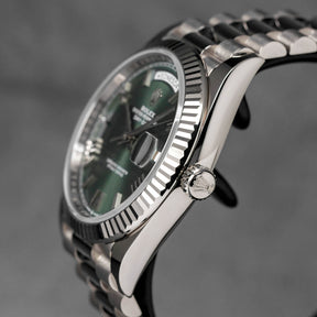 Harga Rolex Daydate 40 Whitegold Olive Green Indonesia