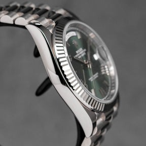 Harga Rolex Daydate 40 Whitegold Olive Green Indonesia