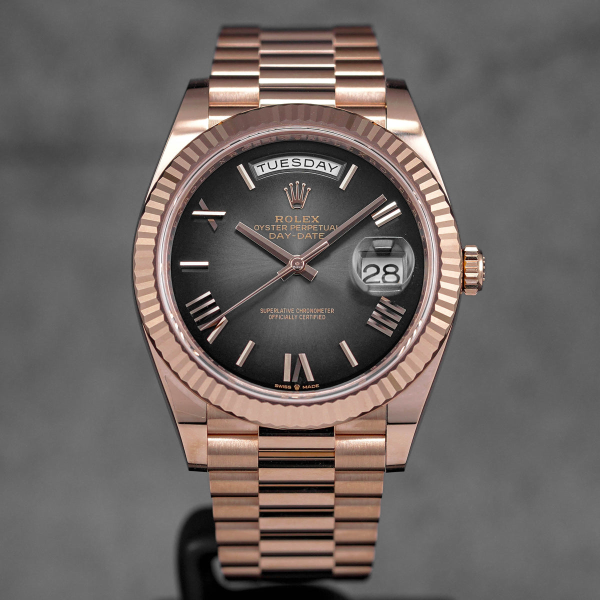 DAYDATE 40MM ROSEGOLD SLATE OMBRE DIAL (2025)
