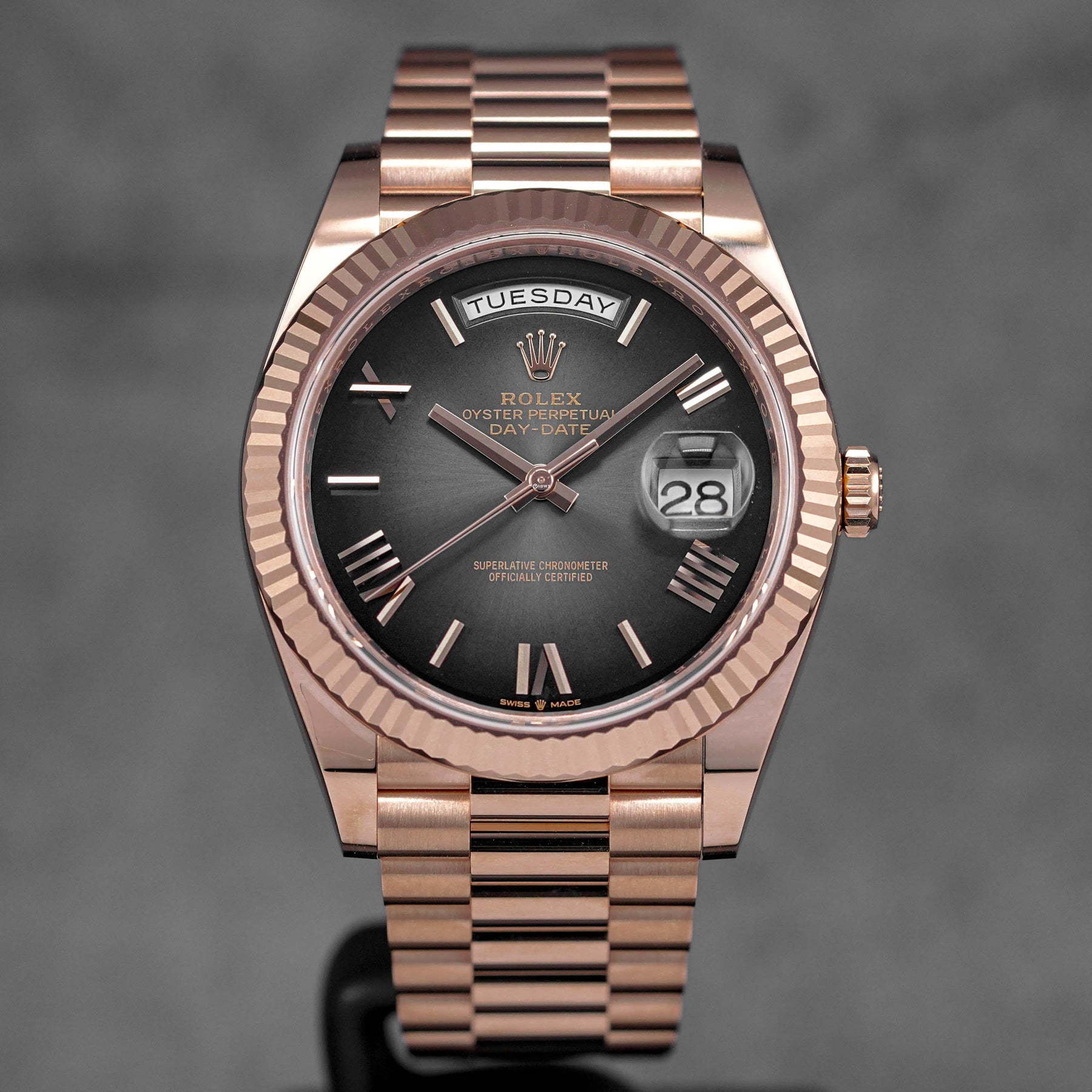 DAYDATE 40MM ROSEGOLD SLATE OMBRE DIAL (2025)