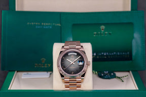 DAYDATE 40MM ROSEGOLD SLATE OMBRE DIAL (2025)