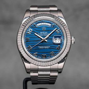 Harga Rolex Daydate II Blue Wave Indonesia