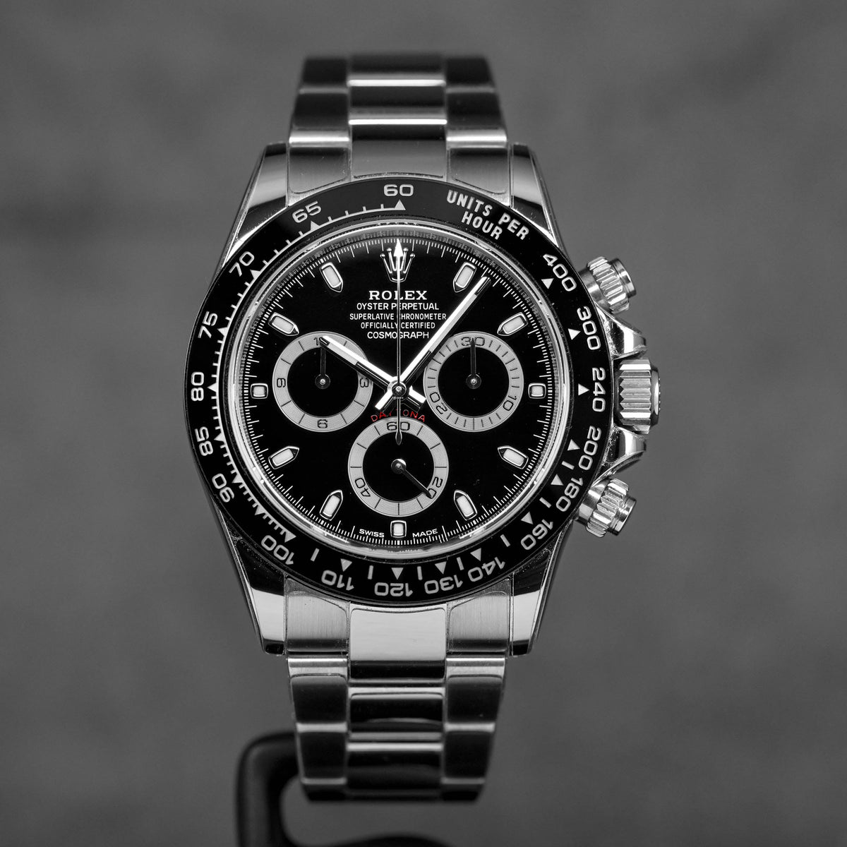 DAYTONA STEEL BLACK DIAL CERAMIC BEZEL (2017)