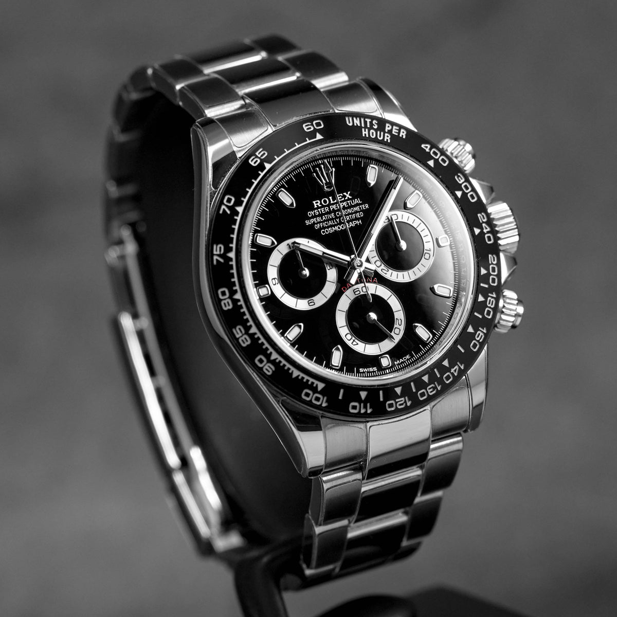 DAYTONA STEEL BLACK DIAL CERAMIC BEZEL (2017)
