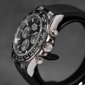 DAYTONA OYSTERFLEX WHITEGOLD BLACK DIAL RING BEZEL (2024)