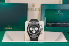DAYTONA OYSTERFLEX WHITEGOLD BLACK DIAL RING BEZEL (2024)