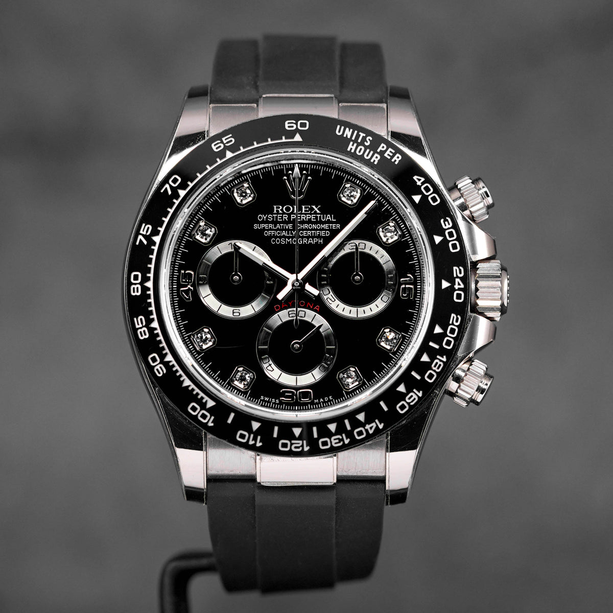 DAYTONA OYSTERFLEX WHITEGOLD BLACK DIAMOND DIAL (2020)