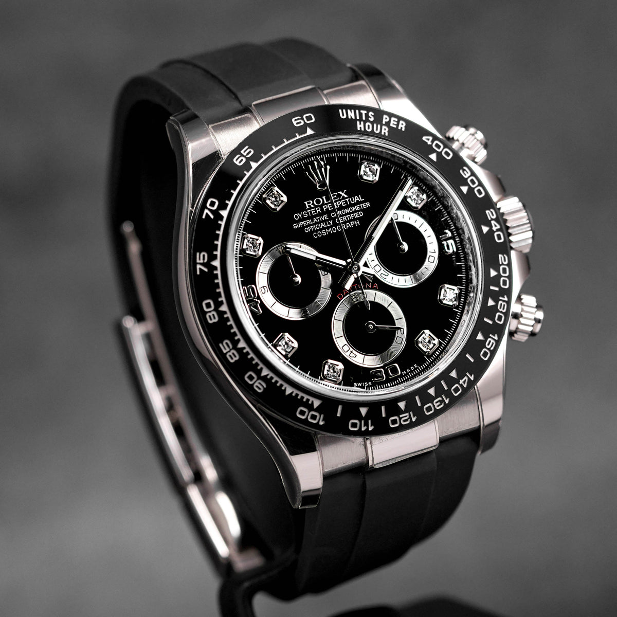 DAYTONA OYSTERFLEX WHITEGOLD BLACK DIAMOND DIAL (2020)