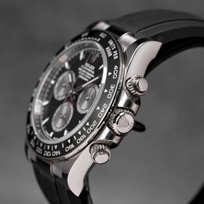 DAYTONA OYSTERFLEX WHITEGOLD BLACK DIAL RING BEZEL (2024)