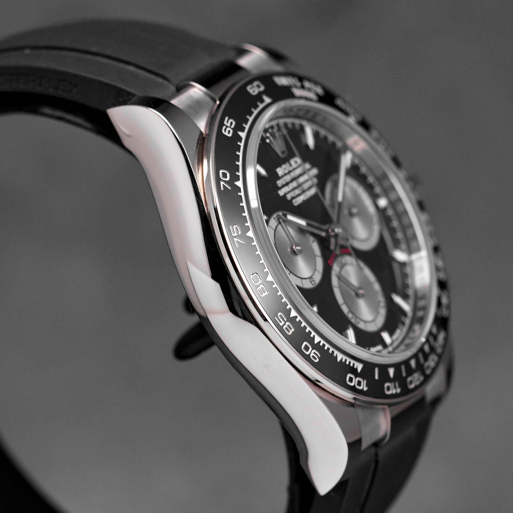 DAYTONA OYSTERFLEX WHITEGOLD BLACK DIAL RING BEZEL (2024)