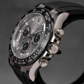 Rolex Daytona Oysterflex Whitegold Grey Indonesia