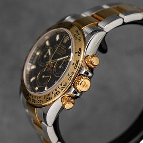 Harga Rolex Daytona Twotone Yellowgold Black Indonesia