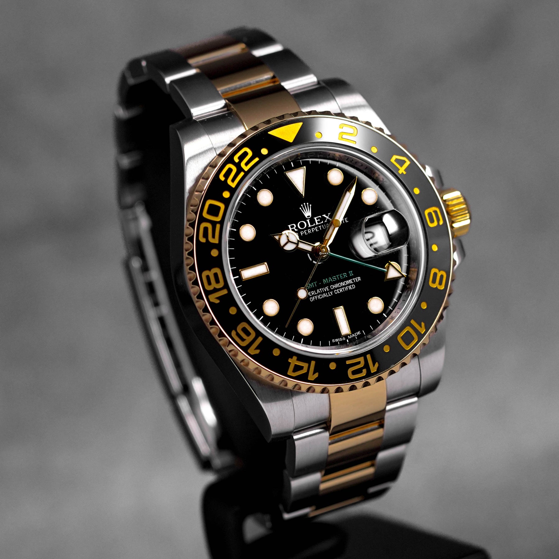 GMT MASTER-II TWOTONE YELLOWGOLD BLACK DIAL (2011)