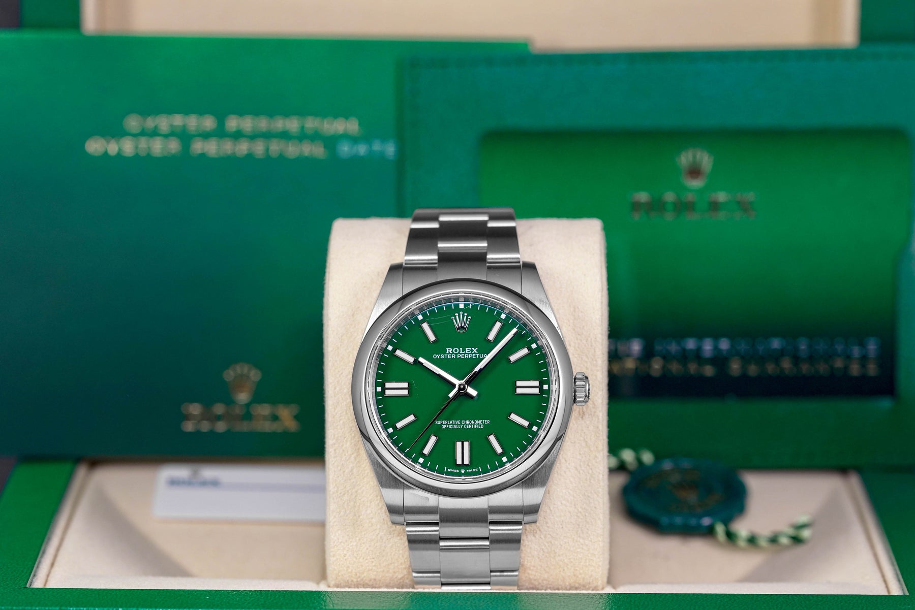 Harga Rolex Oyster Perpetual 41 Green Indonesia