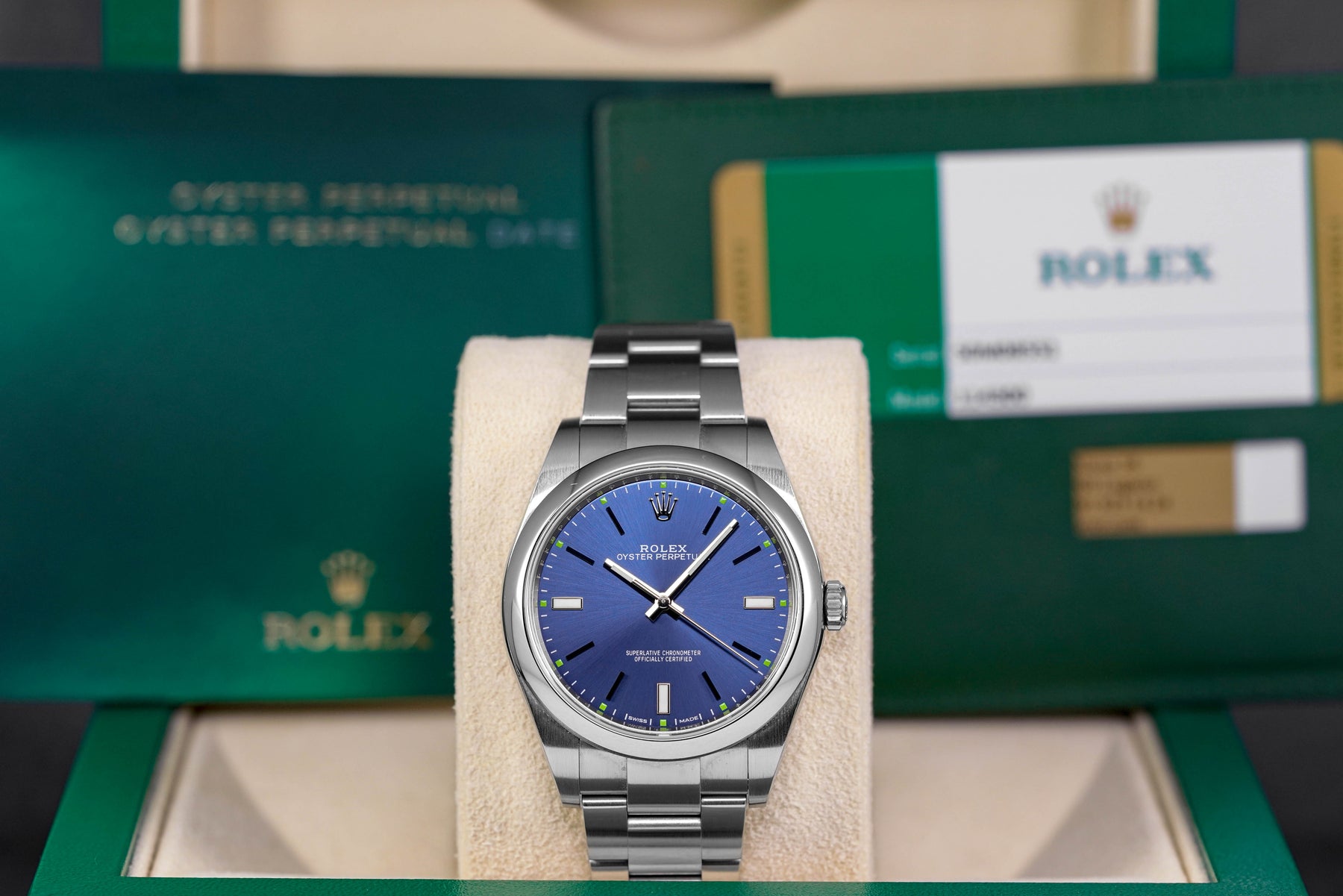 OYSTER PERPETUAL 39MM BLUE DIAL (2019)